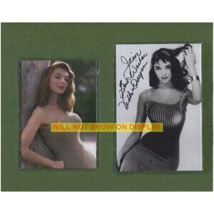 Collectible Retro Actress VIKKI DOUGAN, REAL Hand SIGNED Photo 4x6 On Mat Board